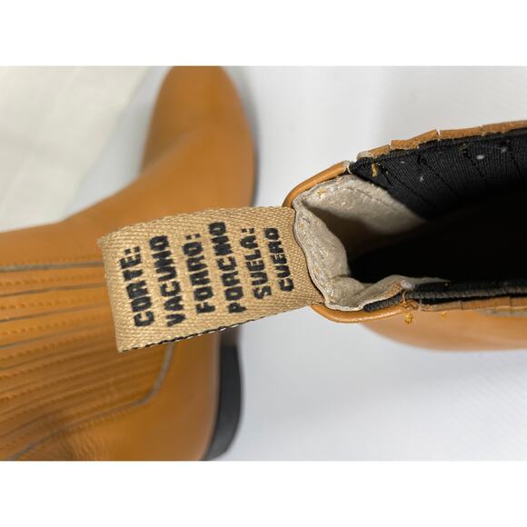 D'ALEX Leather Chelsea Boot Size 7 Western Cowboy Casual Pull On Fall - Picture 10 of 14